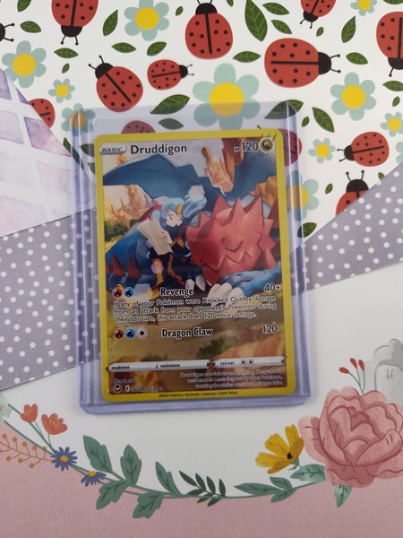 druddigon pokemon card full art Pokemon TCG - Druddigon Silver Tempest Full Art Holo Card TG09/TG30