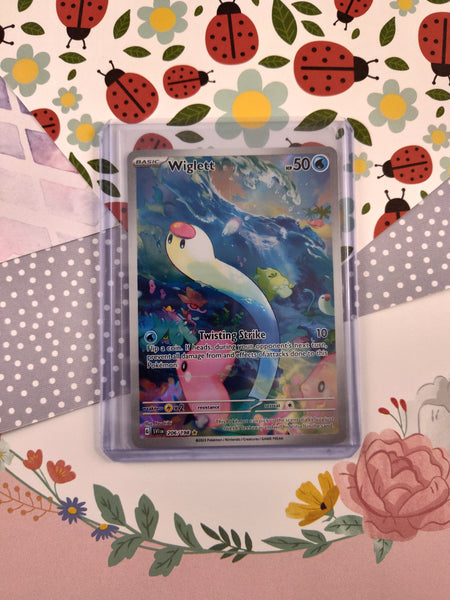 Pokemon TCG - Wiglett Scarlet & Violet Full Art Holo Card 206/198 - NM