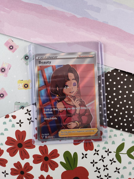 beauty trainer pokemon card Pokemon TCG - Beauty Vivid Voltage Full Art Holo Card 181/185