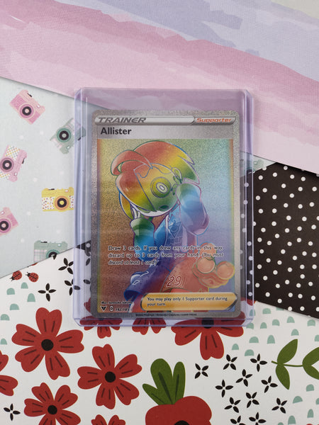 Pokemon TCG - Allister Vivid Voltage Rainbow Full Art Holo Card 192/185 - NM