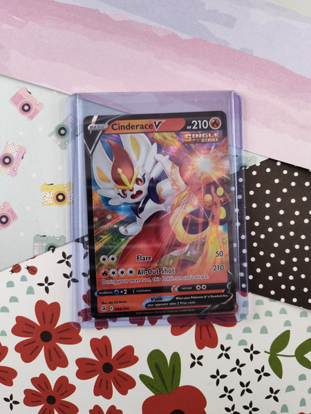 Pokemon TCG - Cinderace V Fusion Strike Full Art Holo Card 044/264 - N Pfaltzcraftsmore Pokemon TCG - Cinderace V Fusion Strike Full Art Holo Card 044/264 - N Pfaltzcraftsmore
