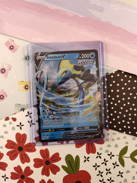 pokemon tcg fusion strike cards Pokemon TCG - Inteleon V Fusion Strike Full Art Holo Card 078/264