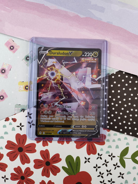 Pokemon TCG - Duraludon V Evolving Skies Full Art Holo Card 122/203 - Pfaltzcraftsmore Pokemon TCG - Duraludon V Evolving Skies Full Art Holo Card 122/203 - Pfaltzcraftsmore