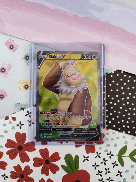 Pokemon TCG - Slaking V Pokemon GO Full Art Holo Card 077/078 - NM