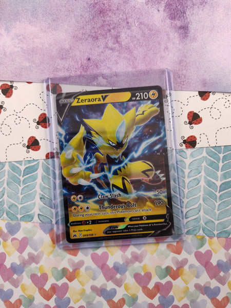 Pokemon TCG - Zeraora V Crown Zenith Full Art Holo Card 053/159 - NM Pfaltzcraftsmore Pokemon TCG - Zeraora V Crown Zenith Full Art Holo Card 053/159 - NM Pfaltzcraftsmore