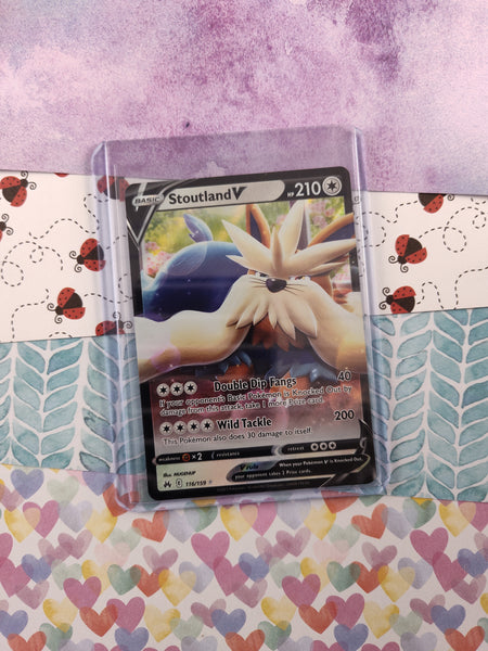 Pokemon TCG - Stoutland V Crown Zenith Full Art Holo Card 116/159 - NM Pfaltzcraftsmore Pokemon TCG - Stoutland V Crown Zenith Full Art Holo Card 116/159 - NM Pfaltzcraftsmore