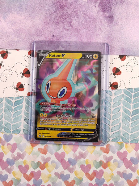 Rotom V - 045/159 Crown Zenith Ultra Rare Pokemon - NM/MINT Rotom V - 045/159 Crown Zenith Ultra Rare Pokemon - NM/MINT