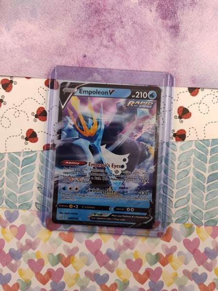 Pokemon TCG - Empoleon V Battle Styles Full Art Holo Card 040/163 - NM