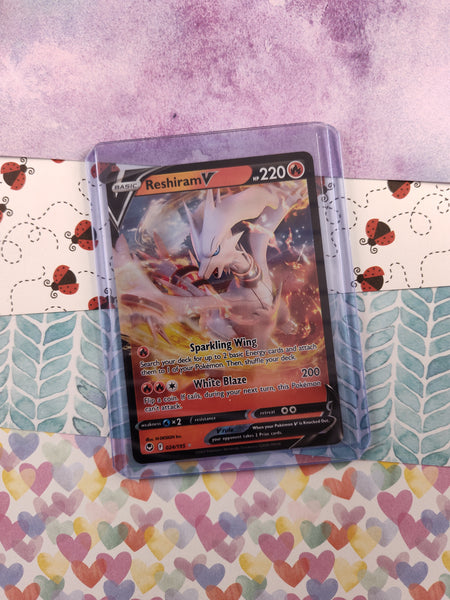 Pokemon TCG - Reshiram V Silver Tempest Full Art Holo Card 024/195 - NM