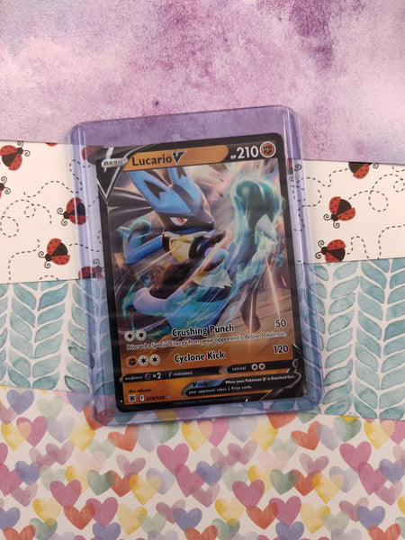 Pokemon TCG - Lucario V Astral Radiance Full Art Holo Card 078/189 - NM