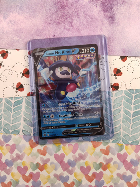 Pokemon TCG - Galarian Mr. Rime V Astral Radiance Full Art Holo Card 0 Pfaltzcraftsmore Pokemon TCG - Galarian Mr. Rime V Astral Radiance Full Art Holo Card 0 Pfaltzcraftsmore