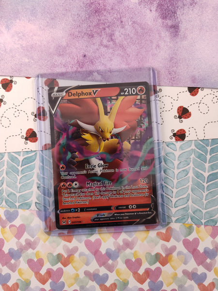 Pokemon TCG Lost Origin 027/196 Delphox V Card Pokemon TCG Lost Origin 027/196 Delphox V Card