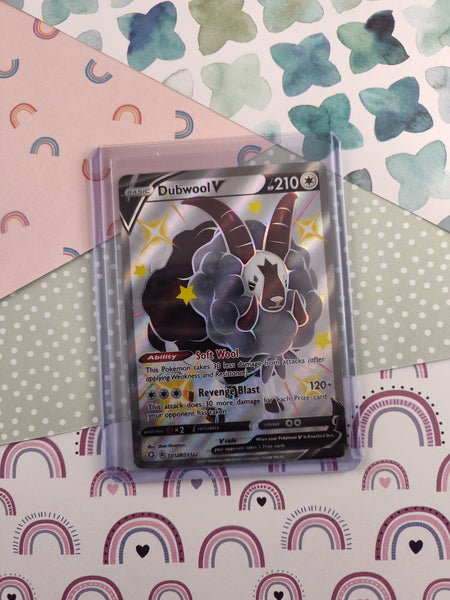 dubwool v pokemon card Pokemon TCG - Dubwool V Shining Fates Full Art Holo Card SV120/SV122