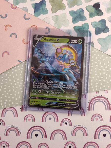 dhelmise v pokemon card value Pokemon TCG - Dhelmise V Sword & Shield Full Art Holo Card 009/202