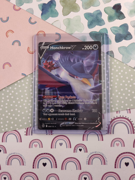 Pokemon TCG - Honchkrow V Brilliant Stars Full Art Holo Card 088/172 - Pfaltzcraftsmore Pokemon TCG - Honchkrow V Brilliant Stars Full Art Holo Card 088/172 - Pfaltzcraftsmore