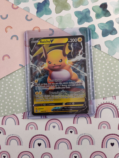 Pokemon TCG Ultra Rare Raichu V Brilliant Stars Full Art Holo Card 045/172 - NM