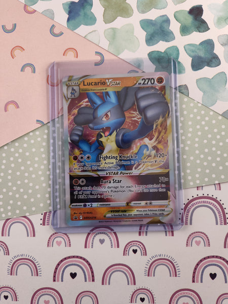 Pokemon TCG - Lucario VSTAR Promo Full Art Holo Card SWSH214 - NM Pfaltzcraftsmore Pokemon TCG - Lucario VSTAR Promo Full Art Holo Card SWSH214 - NM Pfaltzcraftsmore