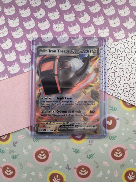 Pokemon TCG - Iron Treads ex Scarlet & Violet Full Art Holo Card SV1 1 Pfaltzcraftsmore Pokemon TCG - Iron Treads ex Scarlet & Violet Full Art Holo Card SV1 1 Pfaltzcraftsmore