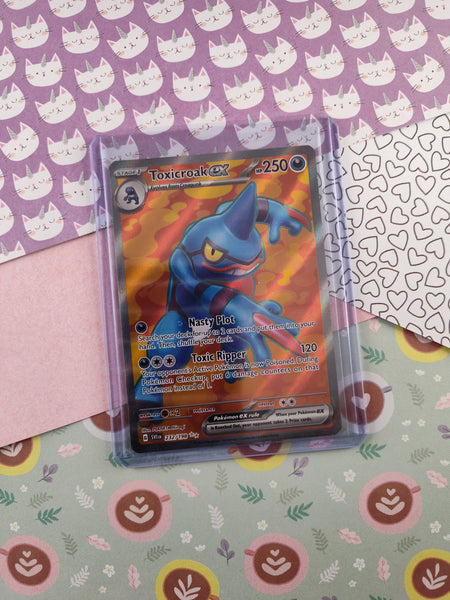 Pokemon TCG - Toxicroak ex Scarlet & Violet Full Art Holo Card SV1 232/198 - NM Pokemon TCG - Toxicroak ex Scarlet & Violet Full Art Holo Card SV1 232/198 - NM