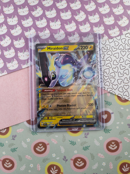 Pokemon TCG - Miraidon ex Scarlet & Violet Full Art Holo Card SV1 081/198 - NM Pokemon TCG - Miraidon ex Scarlet & Violet Full Art Holo Card SV1 081/198 - NM