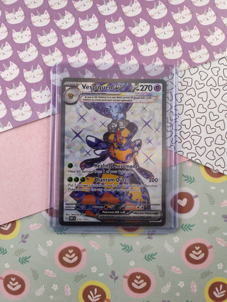 Pokemon TCG - Vespiquen ex Scarlet & Violet Full Art Holo Card OBF 212 Pfaltzcraftsmore Pokemon TCG - Vespiquen ex Scarlet & Violet Full Art Holo Card OBF 212 Pfaltzcraftsmore