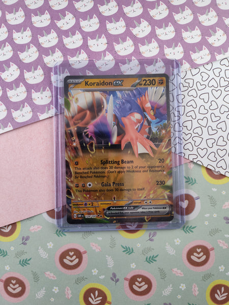 Pokemon TCG - Koraidon ex Scarlet & Violet Full Art Holo Card OBF 124/197 - NM