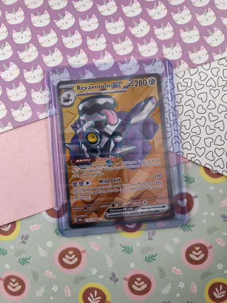 Pokemon TCG - Revavroom ex Scarlet & Violet Full Art Holo Card OBF 216/197 - NM