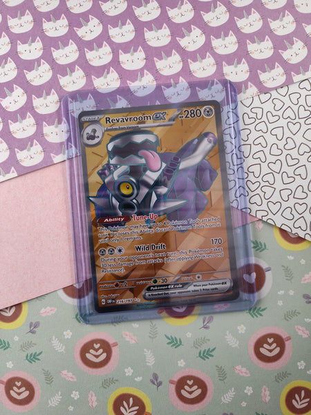 Pokemon TCG - Revavroom ex Scarlet & Violet Full Art Holo Card OBF 216 Pfaltzcraftsmore Pokemon TCG - Revavroom ex Scarlet & Violet Full Art Holo Card OBF 216 Pfaltzcraftsmore