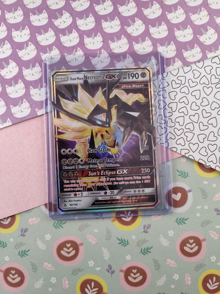 Pokemon TCG - Dusk Mane Necrozma GX Ultra Prism Full Art Holo Card 90/ Pfaltzcraftsmore Pokemon TCG - Dusk Mane Necrozma GX Ultra Prism Full Art Holo Card 90/ Pfaltzcraftsmore