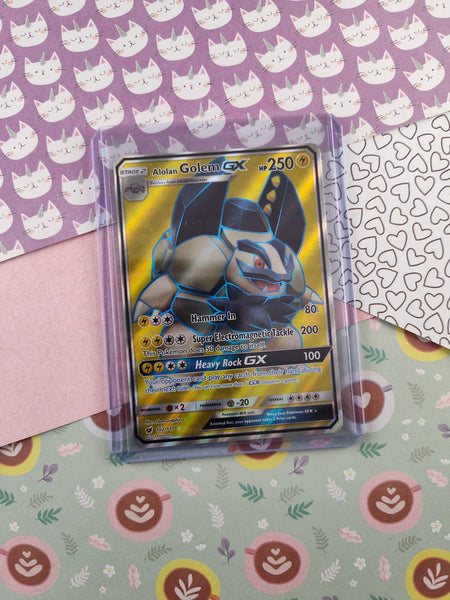 Pokemon TCG - Alolan Golem GX Crimson Invasion Full Art Holo Card 102/ Pfaltzcraftsmore Pokemon TCG - Alolan Golem GX Crimson Invasion Full Art Holo Card 102/ Pfaltzcraftsmore