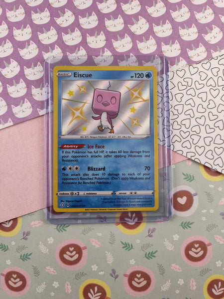 Pokemon TCG Rare Eiscue Shining Fates Shiny Vault Holo Card SV035/SV12 Pfaltzcraftsmore Pokemon TCG Rare Eiscue Shining Fates Shiny Vault Holo Card SV035/SV12 Pfaltzcraftsmore