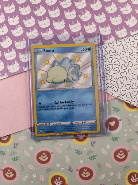 Pokemon TCG Rare Snom Shining Fates Shiny Vault Holo Card SV033/SV122 - NM Pokemon TCG Rare Snom Shining Fates Shiny Vault Holo Card SV033/SV122 - NM