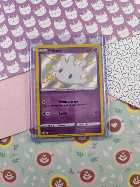 Pokemon TCG Rare Milcery Shining Fates Shiny Vault Holo Card SV057/SV1 Pfaltzcraftsmore Pokemon TCG Rare Milcery Shining Fates Shiny Vault Holo Card SV057/SV1 Pfaltzcraftsmore