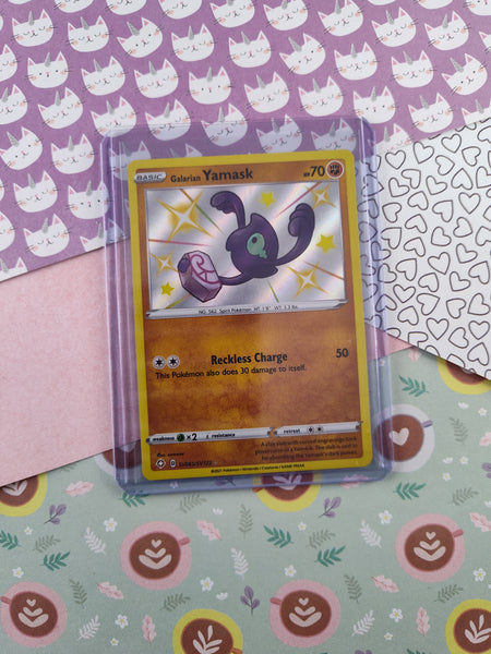 Pokemon TCG Rare Galarian Yamask Shining Fates Shiny Vault Holo Card S Pfaltzcraftsmore Pokemon TCG Rare Galarian Yamask Shining Fates Shiny Vault Holo Card S Pfaltzcraftsmore