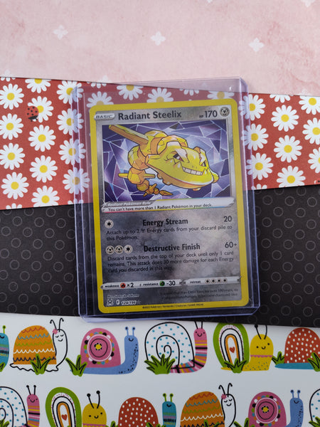 Pokemon TCG - Radiant Steelix Lost Origin Holographic Card 124/196 - N Pfaltzcraftsmore Pokemon TCG - Radiant Steelix Lost Origin Holographic Card 124/196 - N Pfaltzcraftsmore