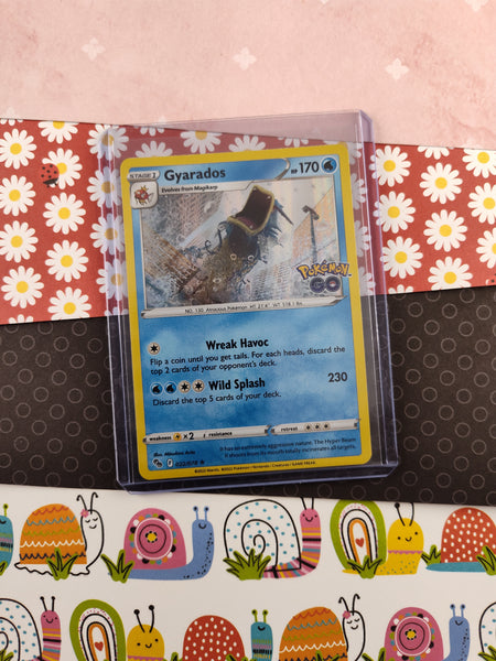 Pokemon TCG - Gyarados Pokemon GO (Stamped) Holographic Card 022/078 - Pfaltzcraftsmore Pokemon TCG - Gyarados Pokemon GO (Stamped) Holographic Card 022/078 - Pfaltzcraftsmore