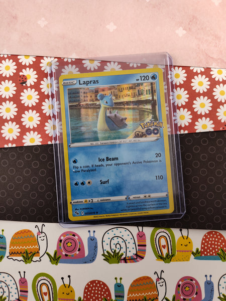 holographic lapras pokemon card Pokemon TCG - Lapras Pokemon GO (Stamped) Holographic Card 023/078