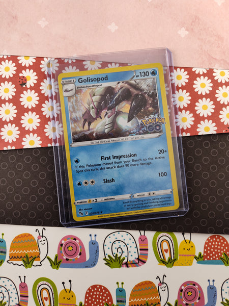 Pokemon TCG - Golisopod Pokemon GO (Stamped) Holographic Card 026/078 Pfaltzcraftsmore Pokemon TCG - Golisopod Pokemon GO (Stamped) Holographic Card 026/078 Pfaltzcraftsmore