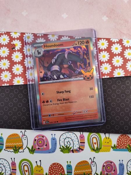 Pokemon TCG - Houndoom Trick or Trade (Stamped) Holographic Card 034/1 Pfaltzcraftsmore Pokemon TCG - Houndoom Trick or Trade (Stamped) Holographic Card 034/1 Pfaltzcraftsmore
