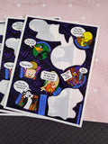 Vintage 1994 Hallmark Looney Tunes Partial Sticker Sheets, Set/7 Sheets