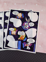 Vintage 1994 Hallmark Looney Tunes Partial Sticker Sheets, Set/7 Sheets