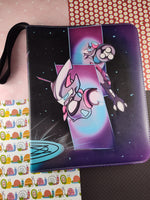 Pokemon Legendary Mewtwo Faux Leather 9-Pocket Binder, Like New