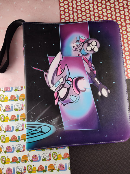 Pokemon Legendary Mewtwo Faux Leather 9-Pocket Binder, Like New Pokemon Legendary Mewtwo Faux Leather 9-Pocket Binder, Like New