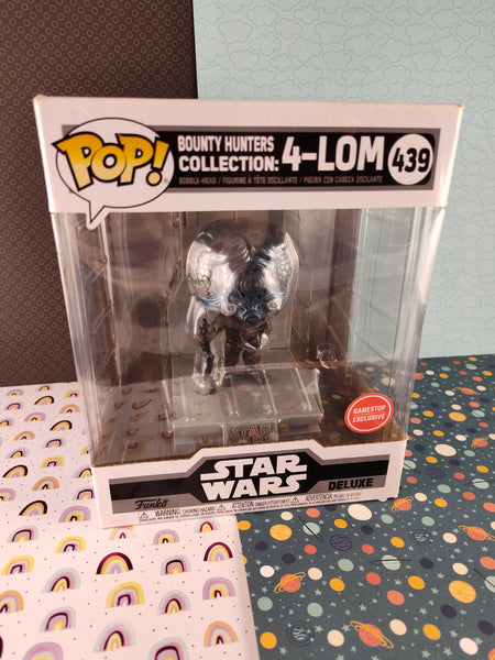 Funko Pop! Star Wars, Bounty Hunters Collection: 4-LOM Oversized Bobblehead #439 NIB