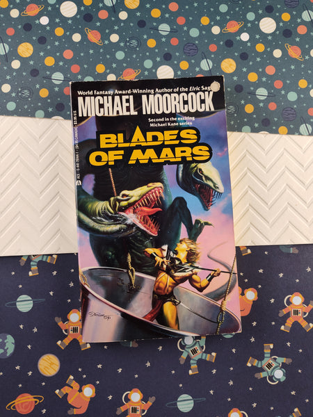 Vintage 1991 Blades of Mars by Michael Moorcock Fantasy Ace Books Softcover