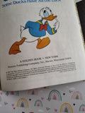 Vintage 1987 Little Golden Book: Donald Duck, Some Ducks Have All the Luck Hardcover