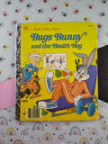 Vintage 1986 Hardcover Little Golden Book "Bugs Bunny and the Health Hog" Nice & Clean