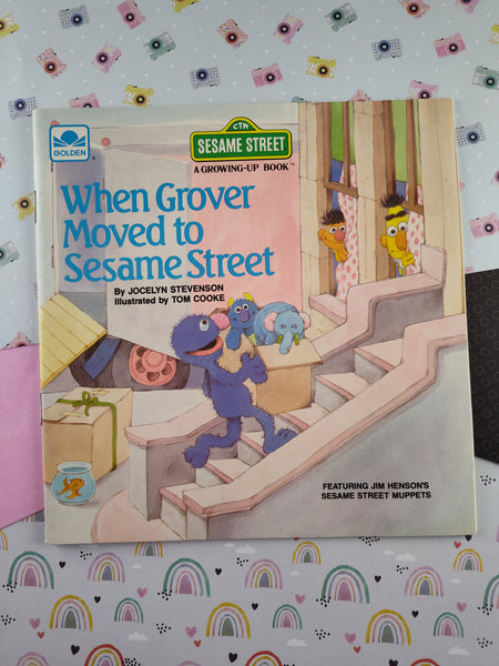 Vintage 1985 Sesame Street Growing-Up Book When Grover Moved to Sesame Street Softcover