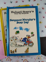 Vintage 1997 Richard Scarry Busy Day Storybooks Hardcover Set/3