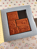 Vintage Classic Pooh Winnie the Pooh Rubber Stamp Kit Unused, Clean "Letters & What-Not"